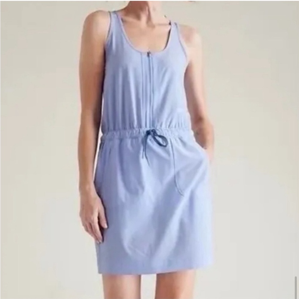 Athleta Expedition Sleeveless Periwinkle Blue Skort Dress - Size 12 - Picture 2 of 8
